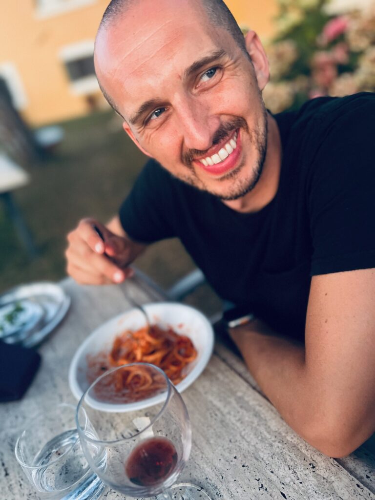 John in italy